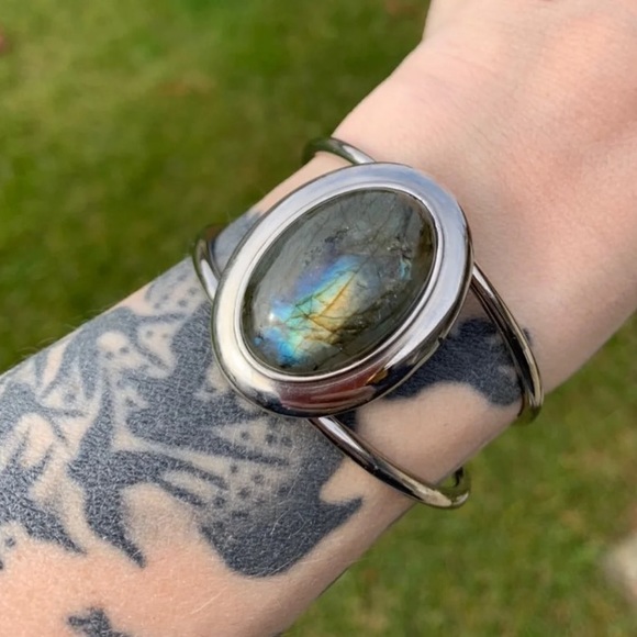 Evil Pawn Jewelry Jewelry - Labradorite Chris Cuff Adjustable
